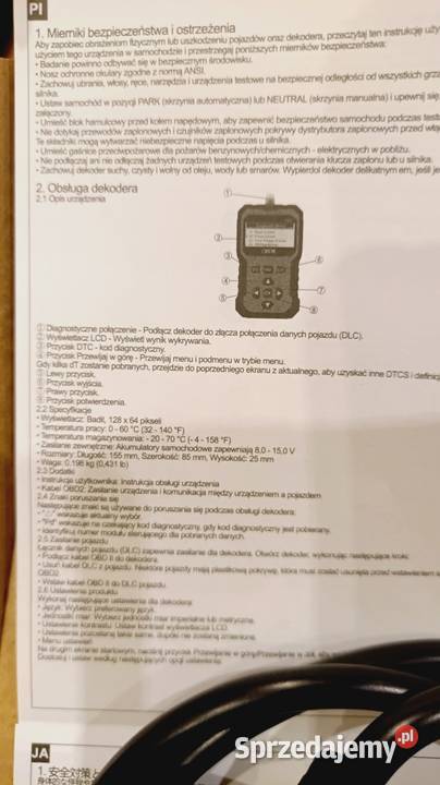 Skaner OBD2 V410 V500 interfejs diagnostyczny Lublin