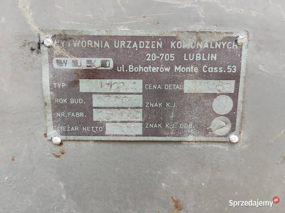 Śrutownik kamieniowy lubuskie Kozin