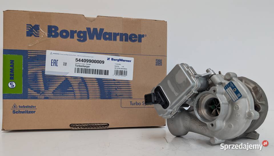Turbosprężarka BorgWarner KKK Reman 54409900009 Siedlce