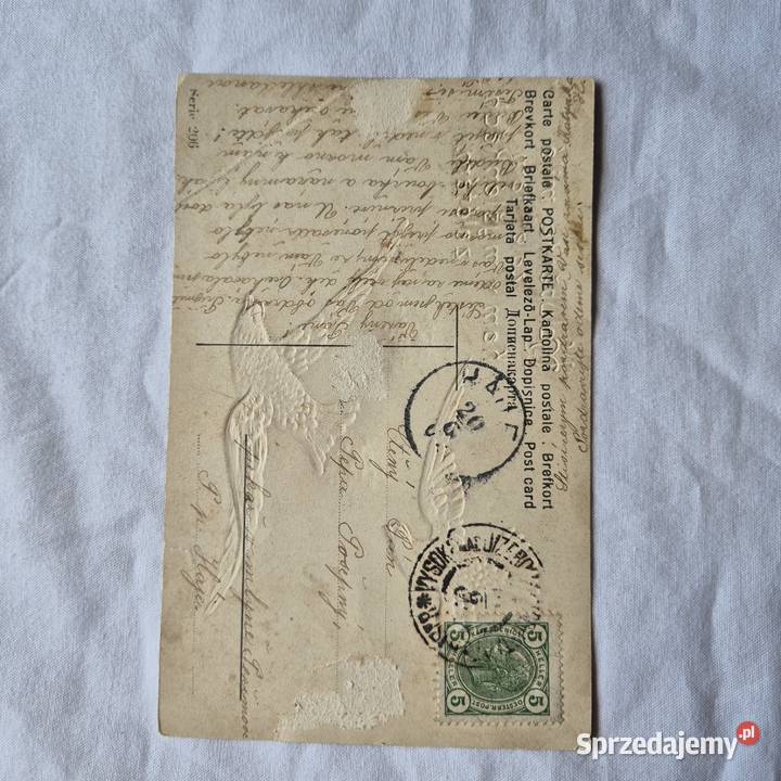 Stara pocztówka unikat tłoczona Brzesko sprzedam
