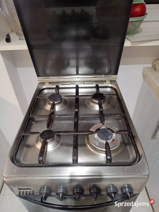 Kuchenka gazowo elektryczna Ariston inox 50 Puławy