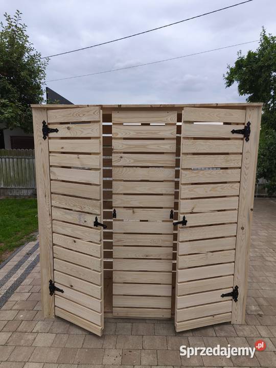 Drewniany schowek ogrodowy 195x180x60 D2 Surowy Lelów