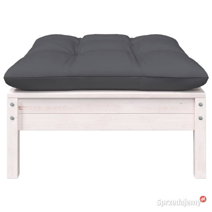 2osobowa sofa ogrodowa z poduszkami biała drewno mazowieckie Warszawa