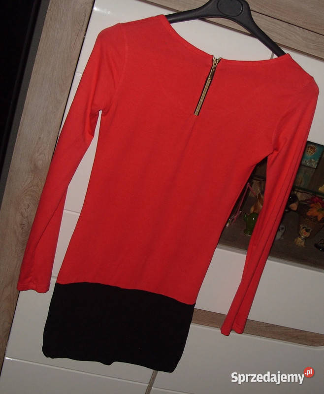 Koralowa Bluzka Tunika zameczki OXYD r 343638 Rawicz