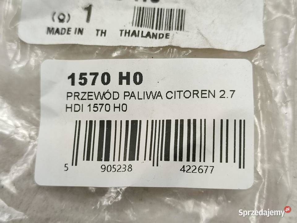 PRZEWÓD PALIWA CITROEN C5 II 2008 27 HDI osobowe sprzedam