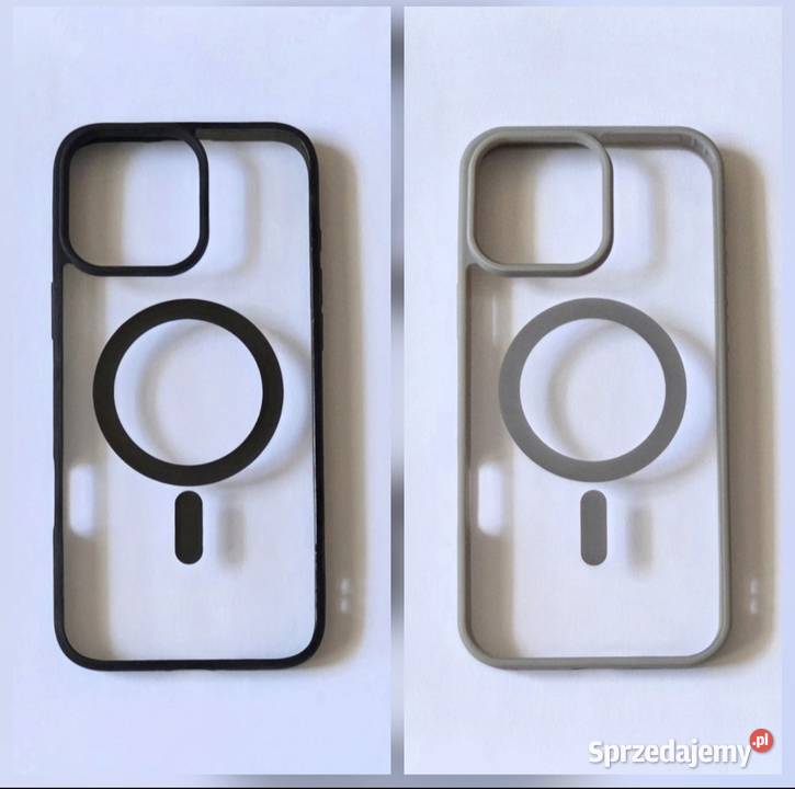 Etuicase przezroczyste szare i czarne z MagSafe Częstochowa