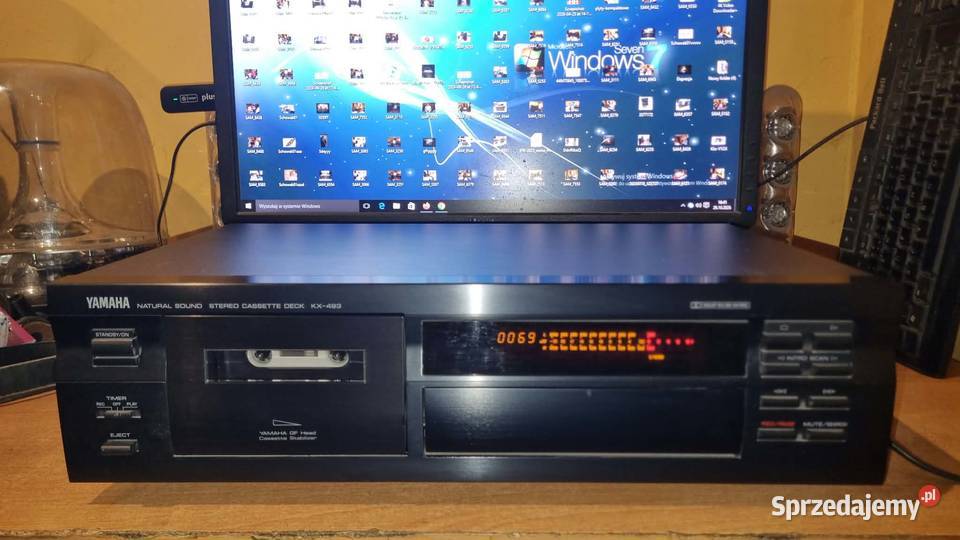 Magnetofon kasetowy Yamaha KX493 idealny stan Warta