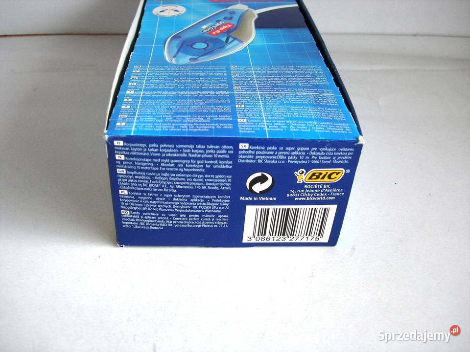 Korektory w taśmie nowy TippEx Soft grip firmy Bełchatów