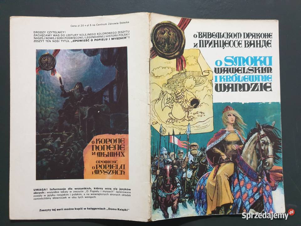 O Smoku Wawelskim i Królewnie Wandzie język Polskie pomorskie Gdynia