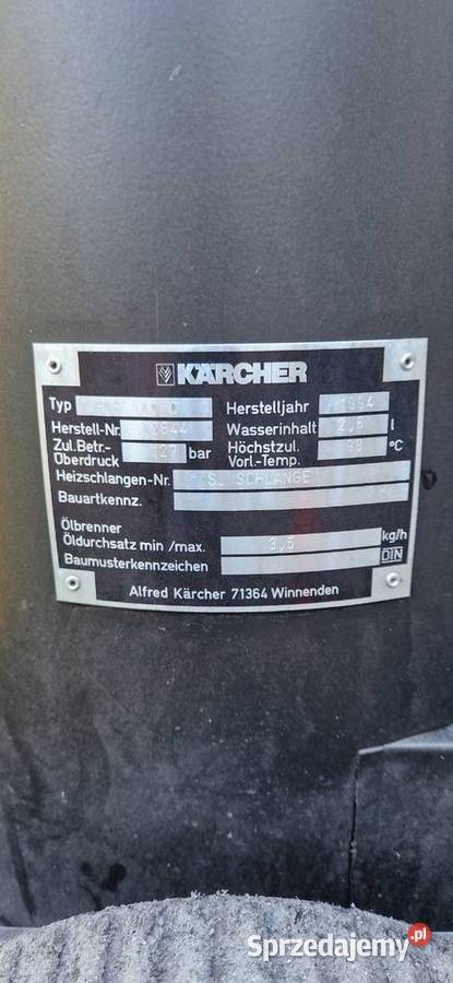Myjka ciśnieniowa Karcher HDS 500 C Ciepła woda