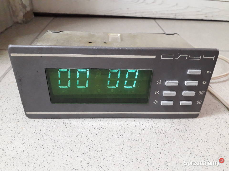 Zegar budzik elektroniczny vintage SŁUCZ mazowieckie