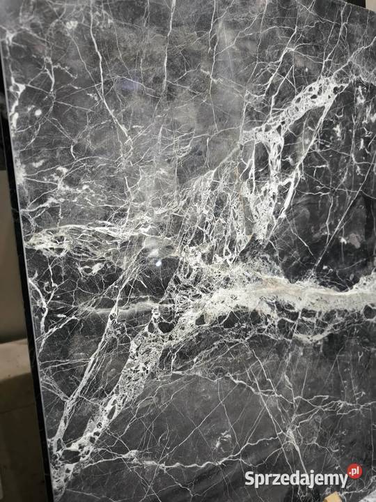 Płytki Marmur Tempesta Nera polerowany 61x406x12 Gdynia