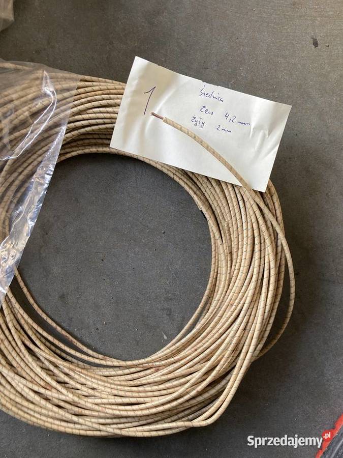 Kabel w oplocie bawełny starodawny Nsu BMW DKW Starogard Gdański