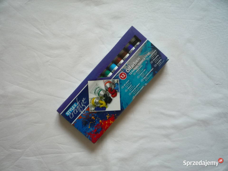Farby olejne 12 kolorów tuba 12ml Stylex Szczecin