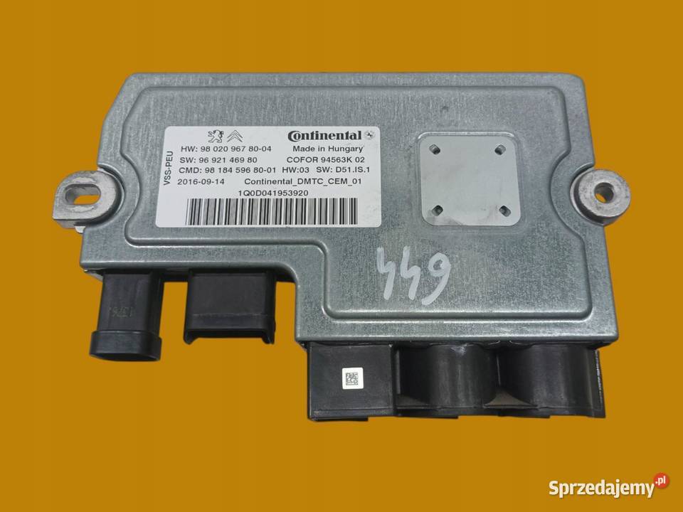 MODUŁ START STOP 9802096780 Citroen C4 Cactus I
