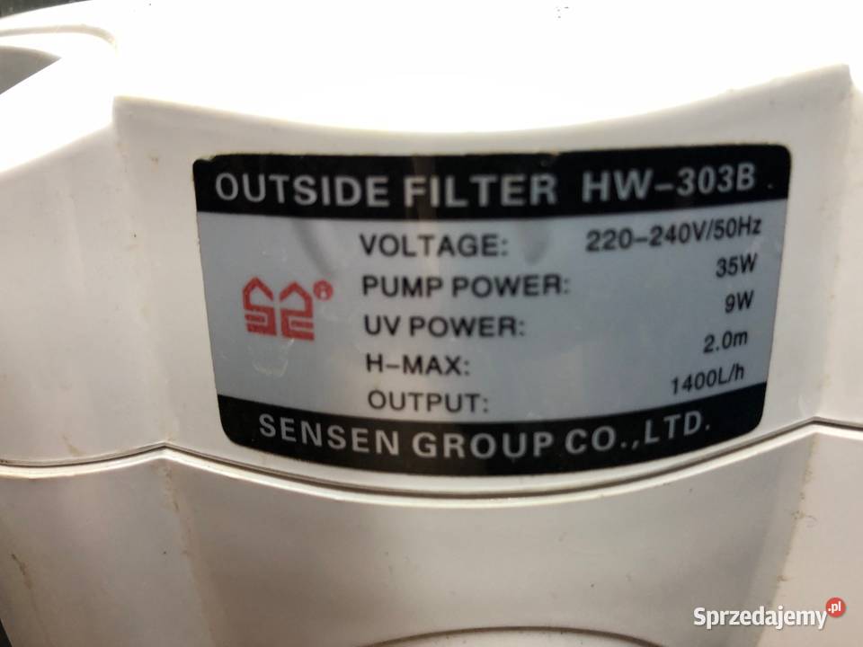 Filtr zewnętrzny kubełkowy Sun Sun HW303B Justynów