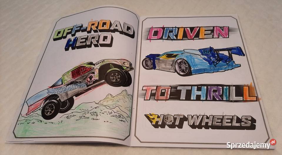 Kolorowanka HotWheels Mattel Kolorowanki
