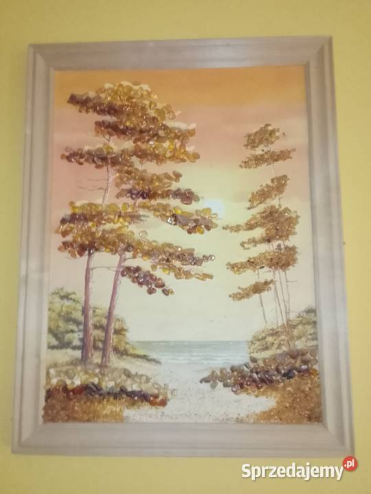 Obraz z bursztynu Obrazki i obrazy Lublin