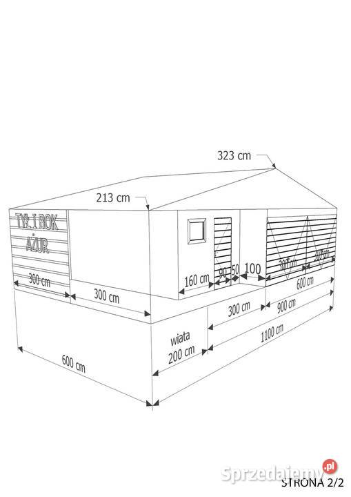 Garaż Blaszany 10x6 hala wiata profil złoty dąb Lidzbark Warmiński