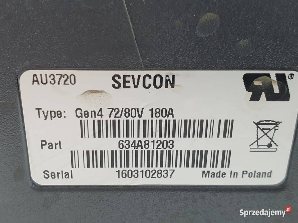 Sterownik Komputer Controller Sevcon Gen 4 7282V Janowice