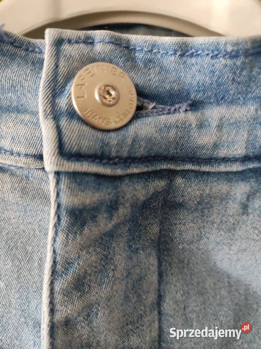dźinsy denim szerokie proste kuloty wysoki stan Kielce