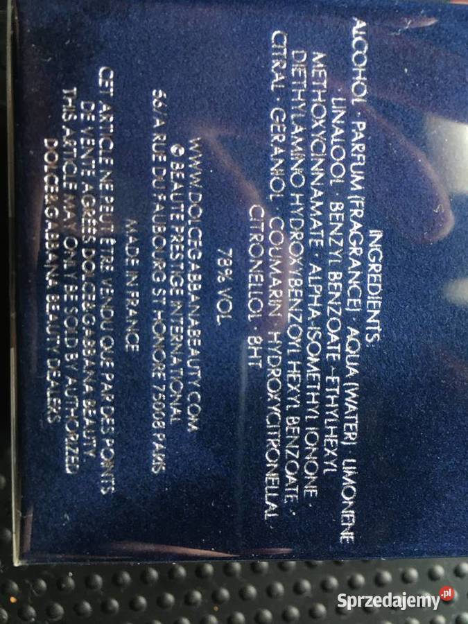 Dolce Gabbana Pour Homme mazowieckie Sarnaki