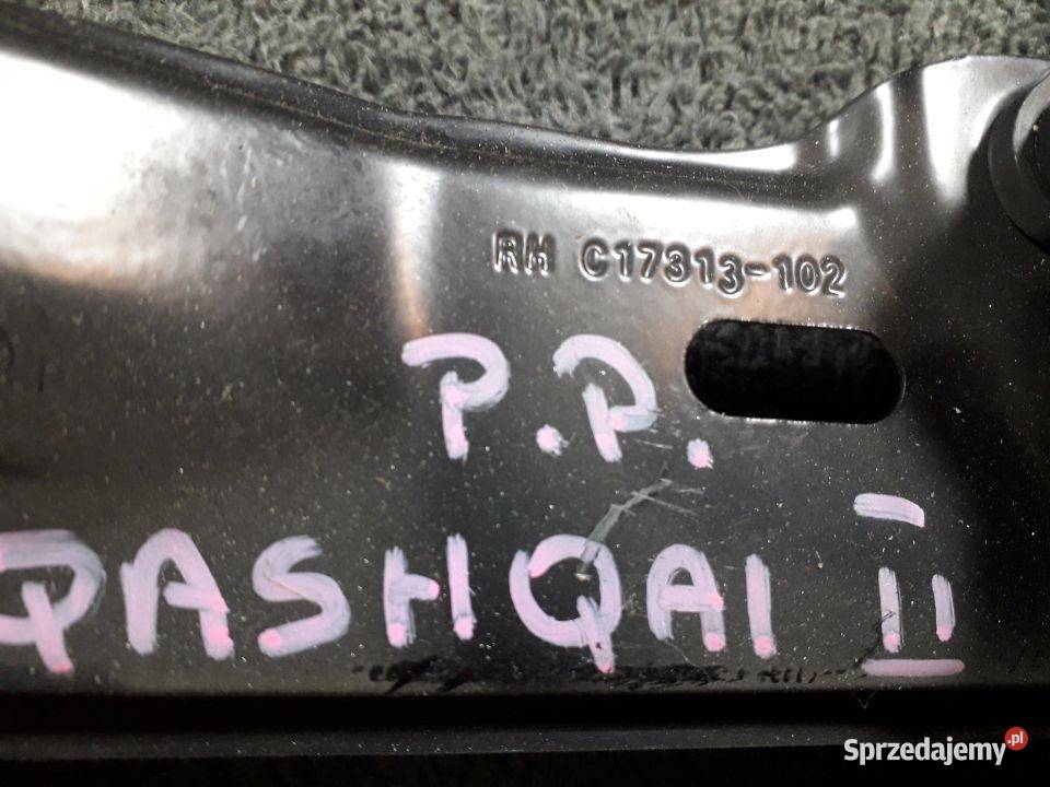 Mechanizm prowadnica szyby Qashqai II prawy świętokrzyskie Włoszczowa