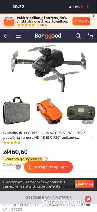 Global Drone GD95 Grodzisk Mazowiecki sprzedam