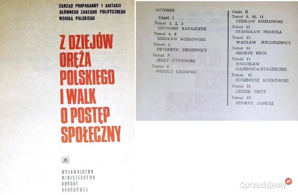 Z dziejów oręża polskiego i walki o postęp Chełm sprzedam