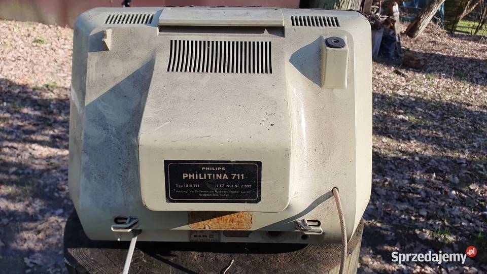Stary tv retro philips philitina 711 typ 12 B Antyki, Sztuka, Kolekcje Warszawa
