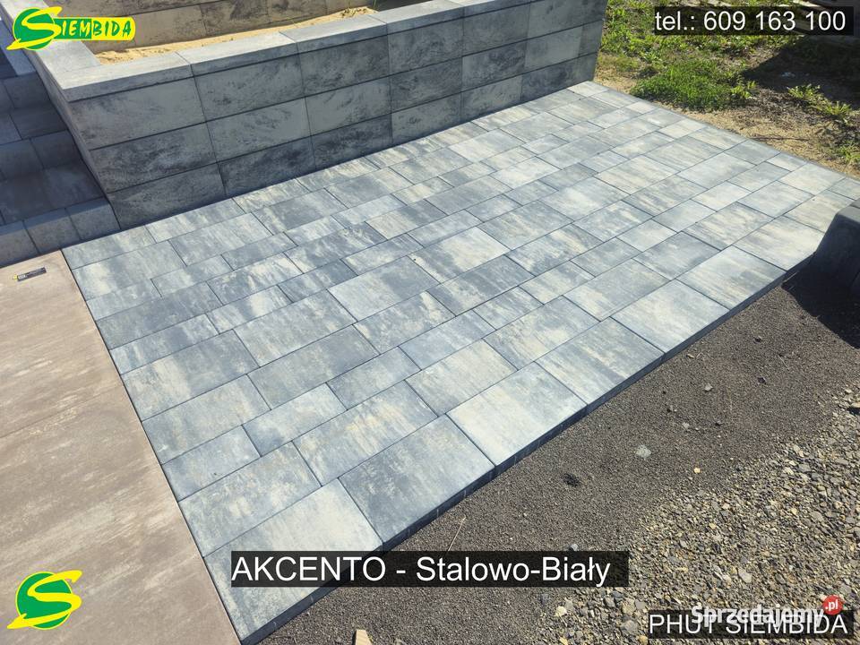 Kostka brukowa Styrobud AKCENTO StalowoBiały sprzedam