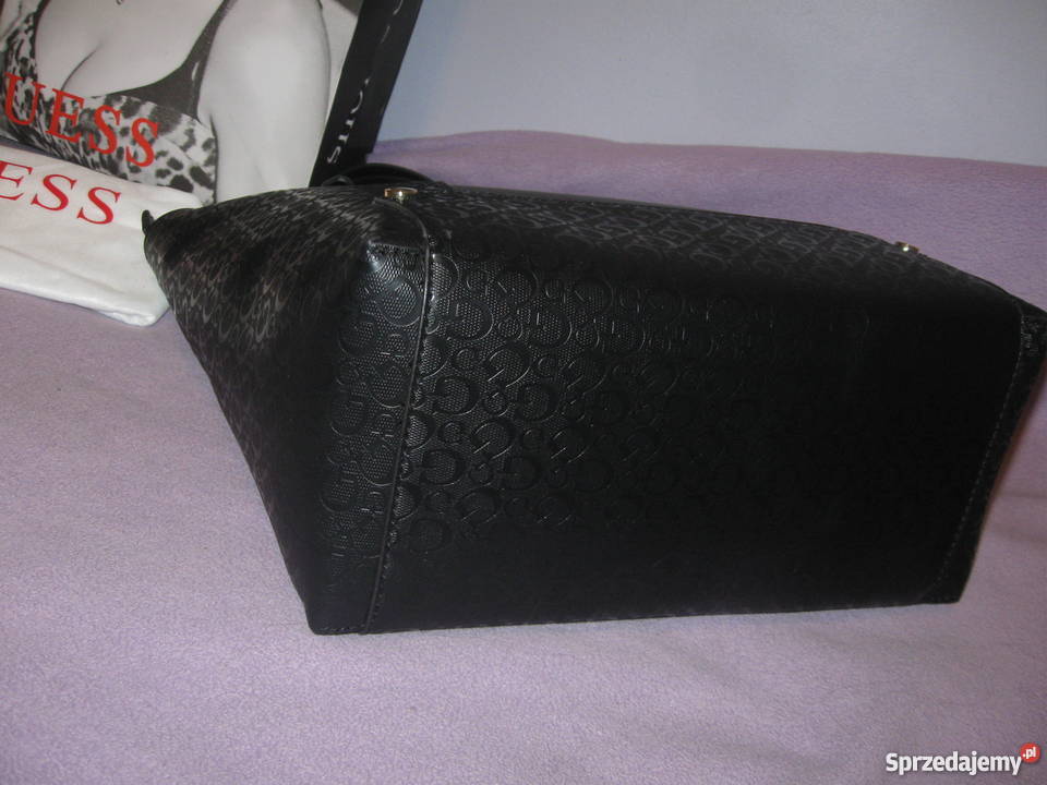 TOREBKA GUESS ORYGINAŁ NOWA LOGOWANA NOWOŚĆ czarny Torby i torebki śląskie Katowice