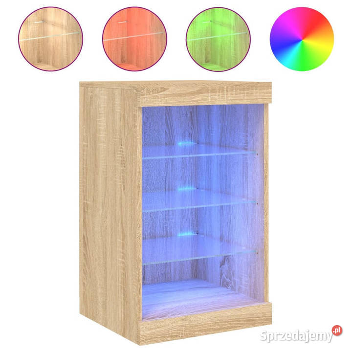 Szafka z oświetleniem LED dąb sonoma 41x37x67 mazowieckie