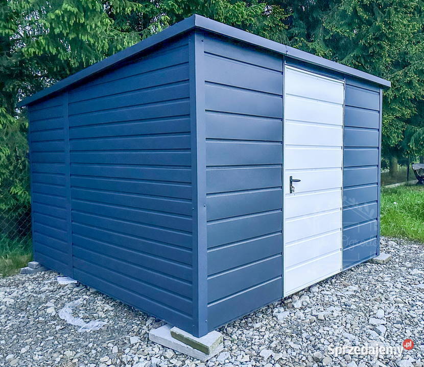 Schowek Domek Ogrodowy 3x3m Antracyt Biały ID570