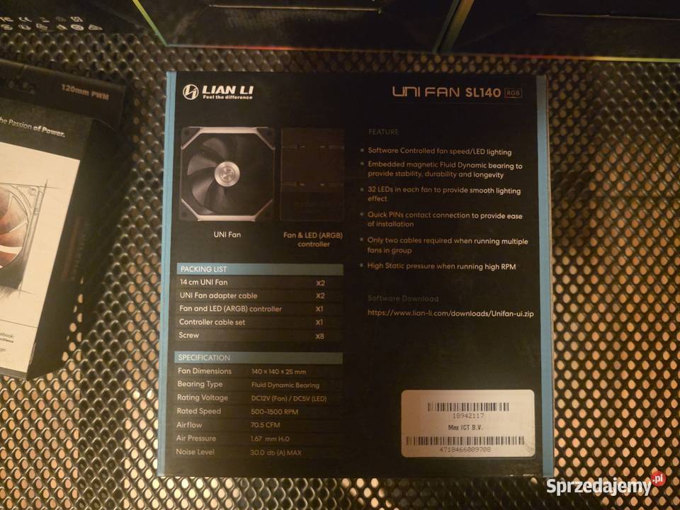 Wentylatory Lian Li Aorus Xilence