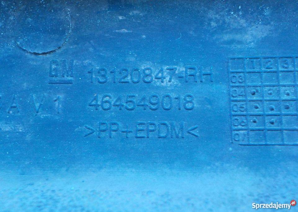 LISTWA ZDERZAKA OPEL CORSA C LIFT RH 13120847 wielkopolskie Nowy Tomyśl