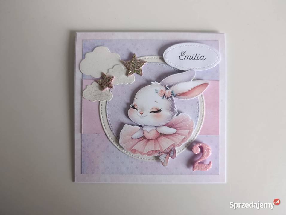 Personalizowana kartka na urodziny królik Łódź