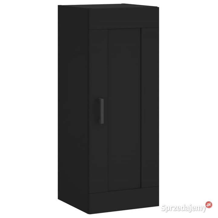 Wysoka szafka czarna 345x34x180 materiał Warszawa