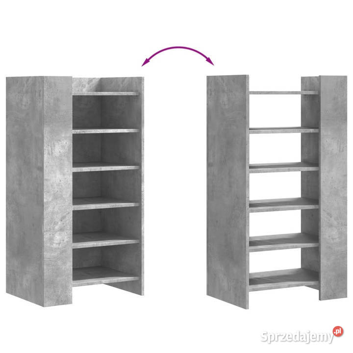 Szafka na buty szarość betonu 52x375x100 Warszawa