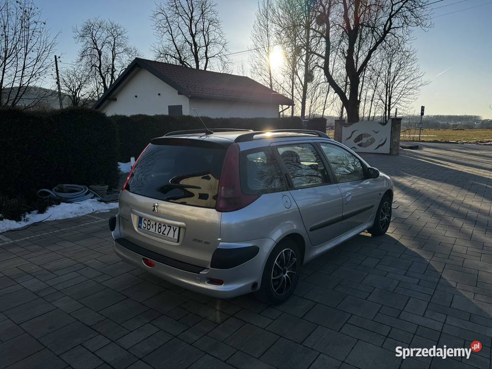 Peugeot 206 SW 14 LPG 2005 r Bezwypadkowy Tania elektryczne szyby 206 Grodziec