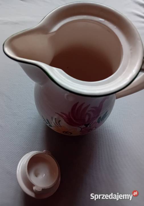 Fajansowy dzbanek art deco Hertwig Hatzhutte Koźminek