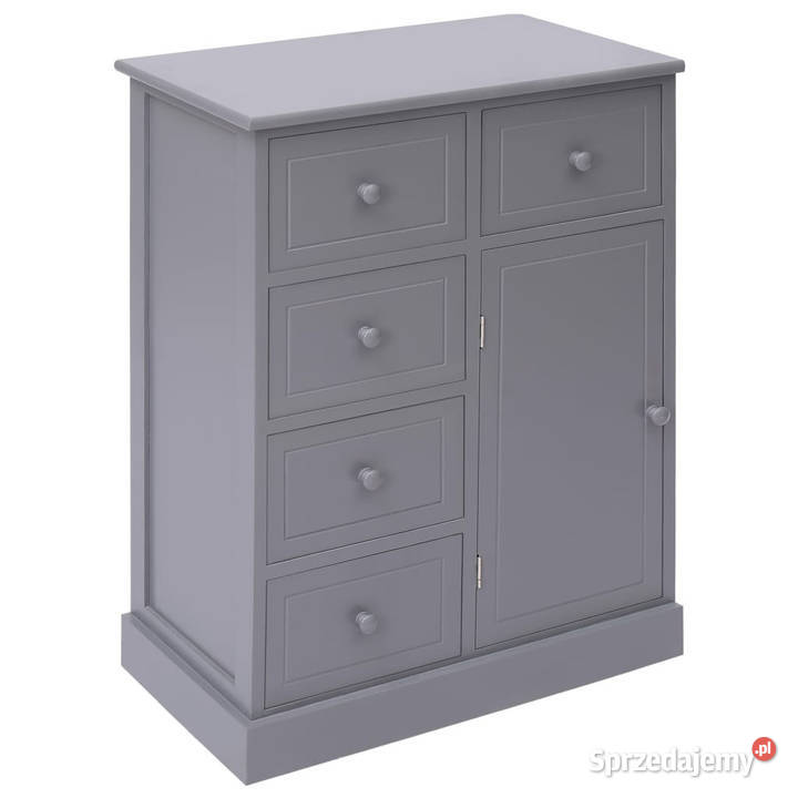 Komoda z 10 szufladami szara 113 x 30 x 79 Komody sprzedam