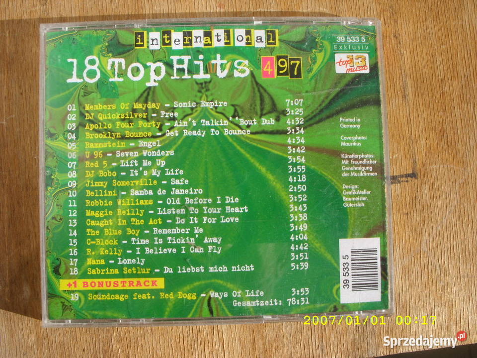 CD 18 Top hits 197i 4972 plyty CD dance