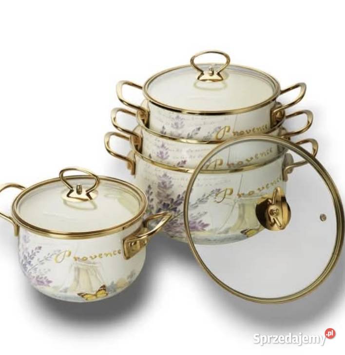 229 Garnki emaliowane Lawenda Masterpan Zabrze