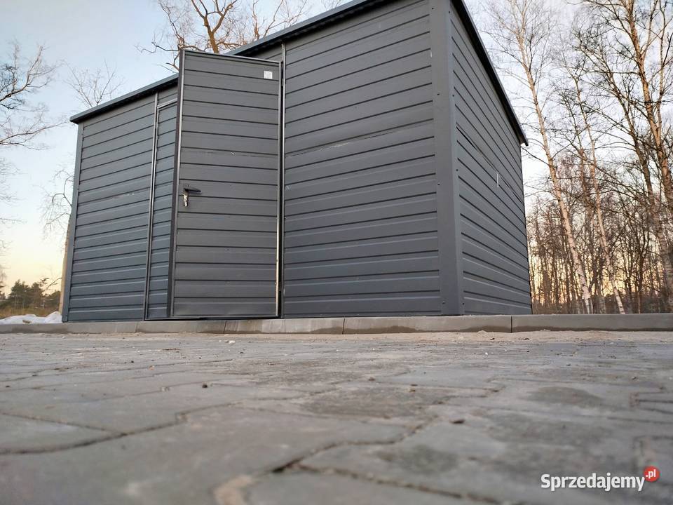 Garaż Blaszany z zadaszeniem bocznym Wiata Zwoleń sprzedam