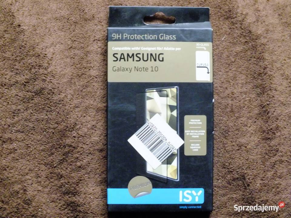 Szkło hartowane ISY do Samsung Galaxy Note 10 bardzo tanio