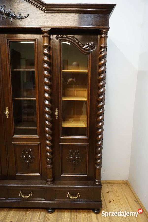 CZTERODRZWIOWA BIBLIOTEKA SPIRALNE KOLUMNY dolnośląskie sprzedam