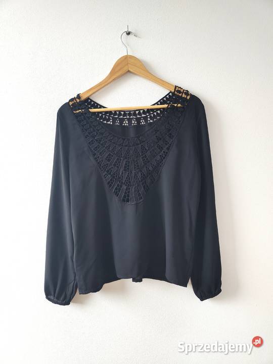 Czarna bluzka Boho Vintage HM 40 Jasło
