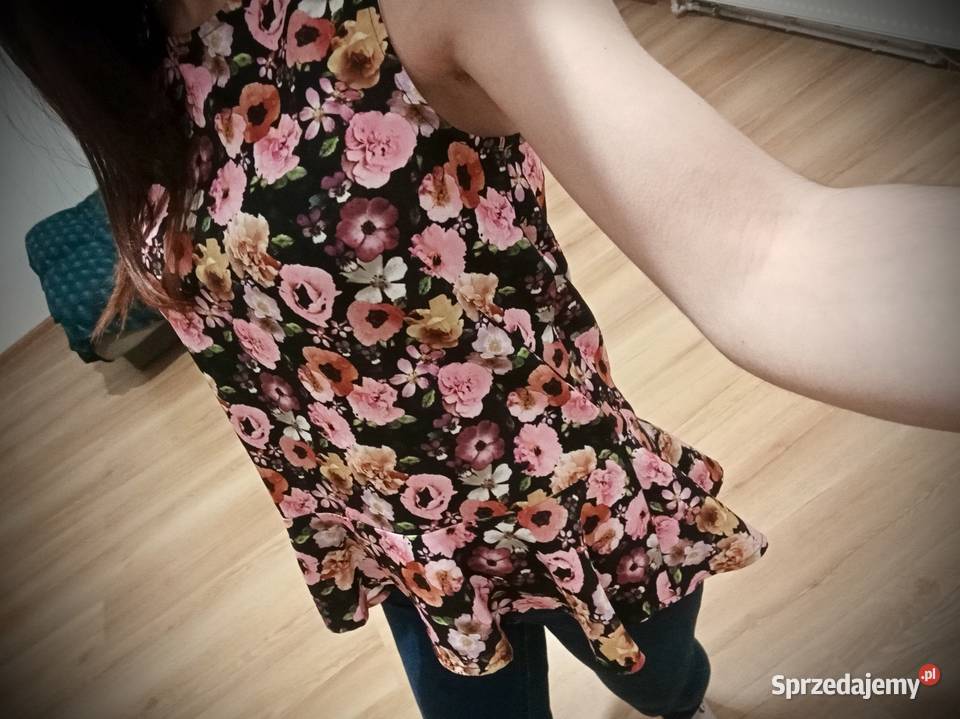 Bluzka bez rękawów w kwiaty HM rozmiar XS nowa opolskie Nysa sprzedam