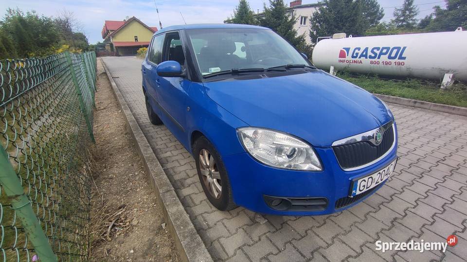 koda Fabia Mk2 14TDI niebieski Strzelin